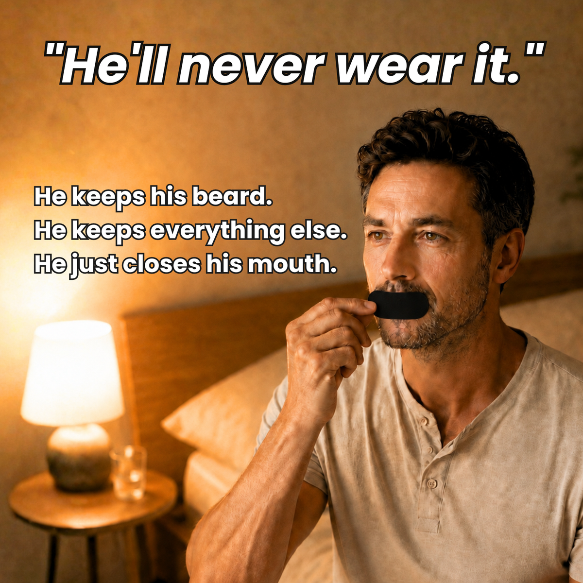 Hushly Cotton Mouth Tape · 30 Nights