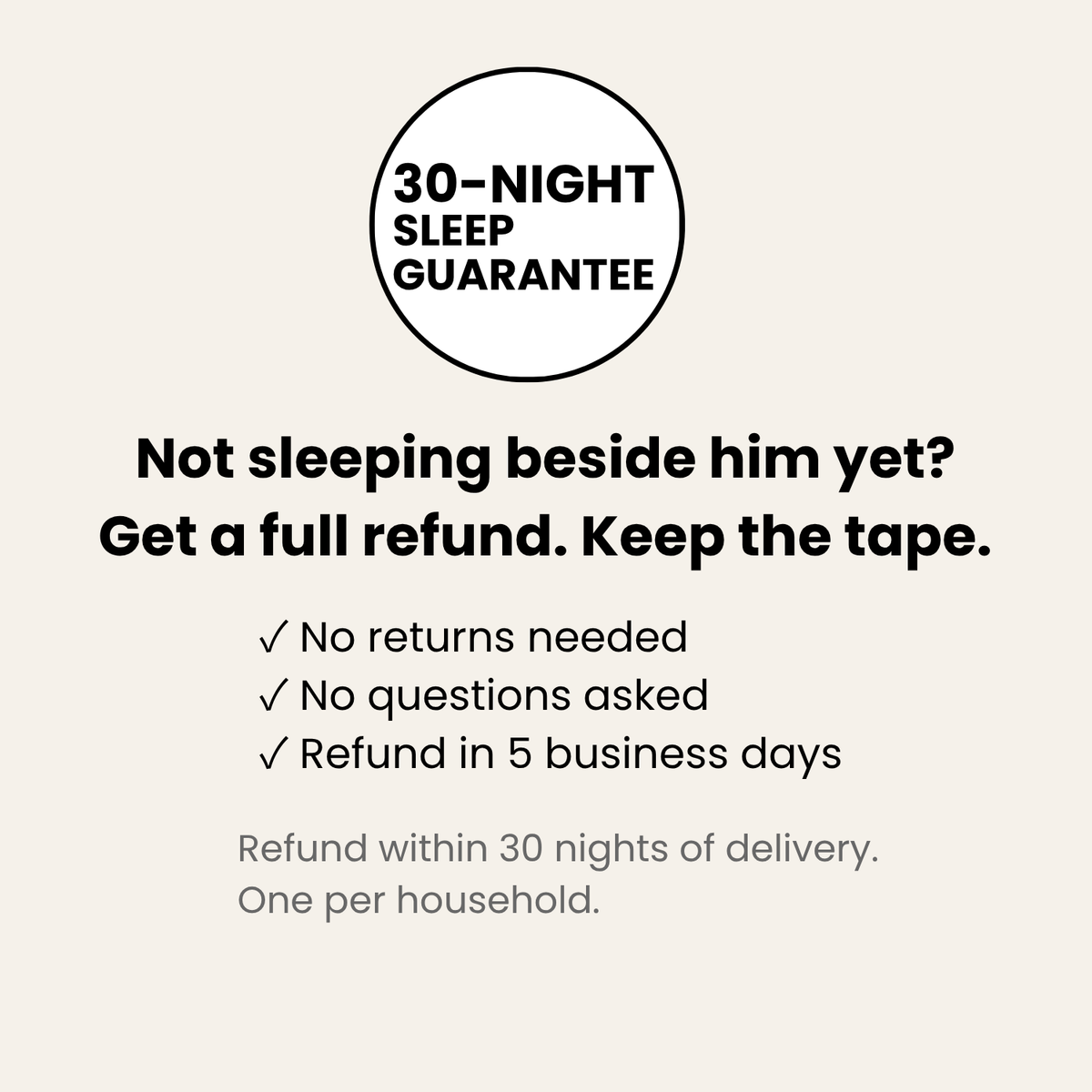 Hushly Cotton Mouth Tape · 30 Nights