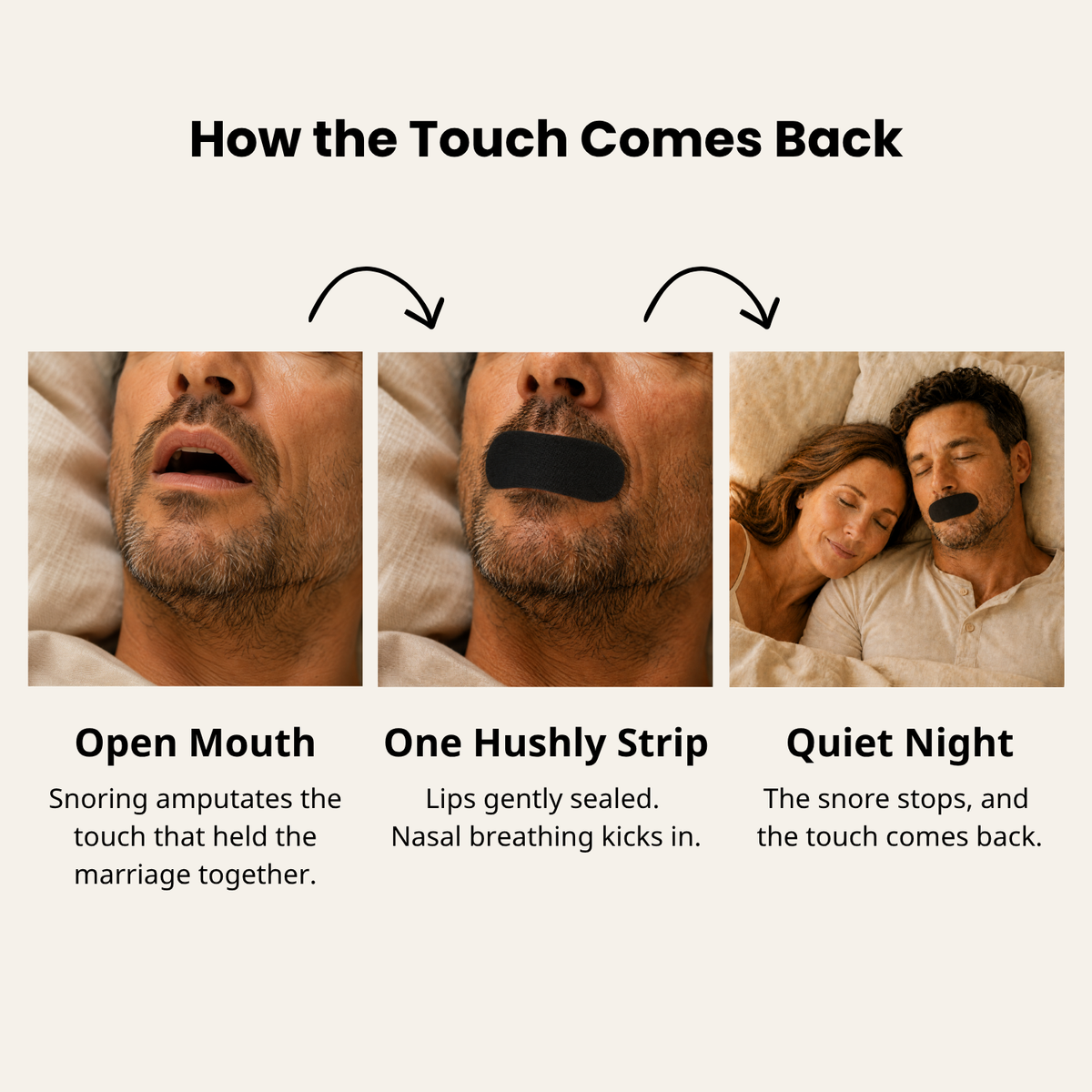 Hushly Cotton Mouth Tape · 30 Nights